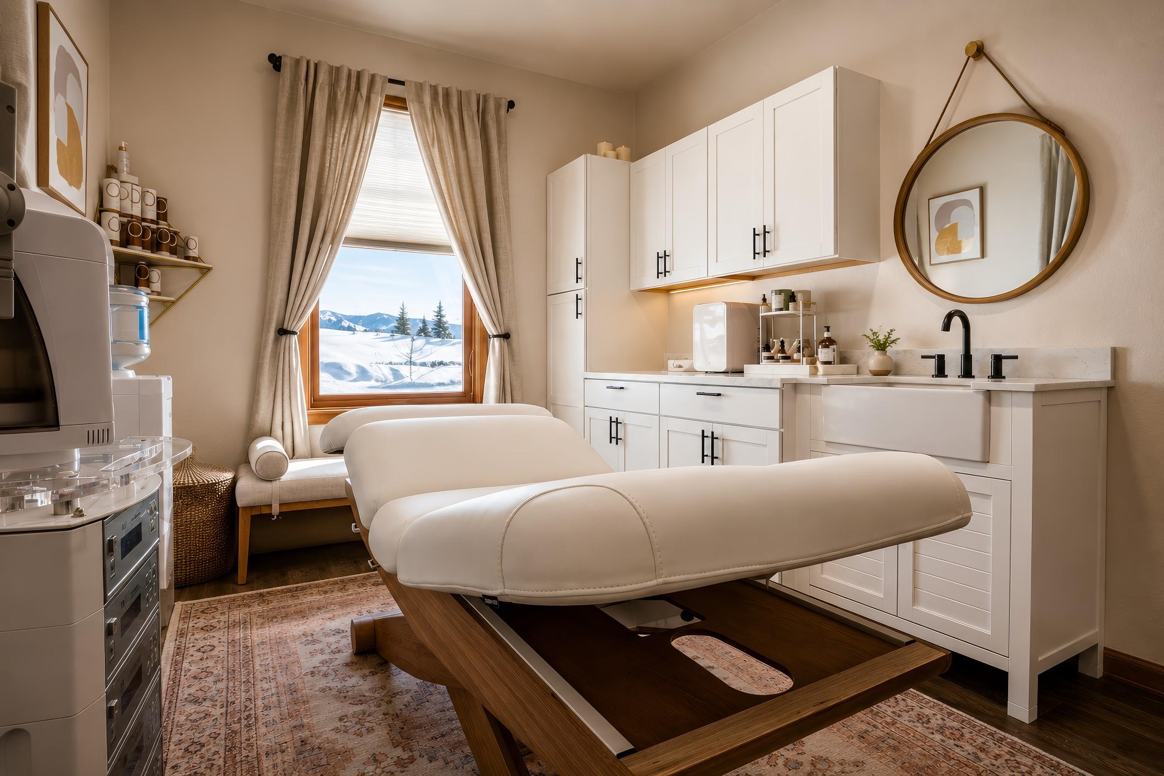 Spa treatment room interior