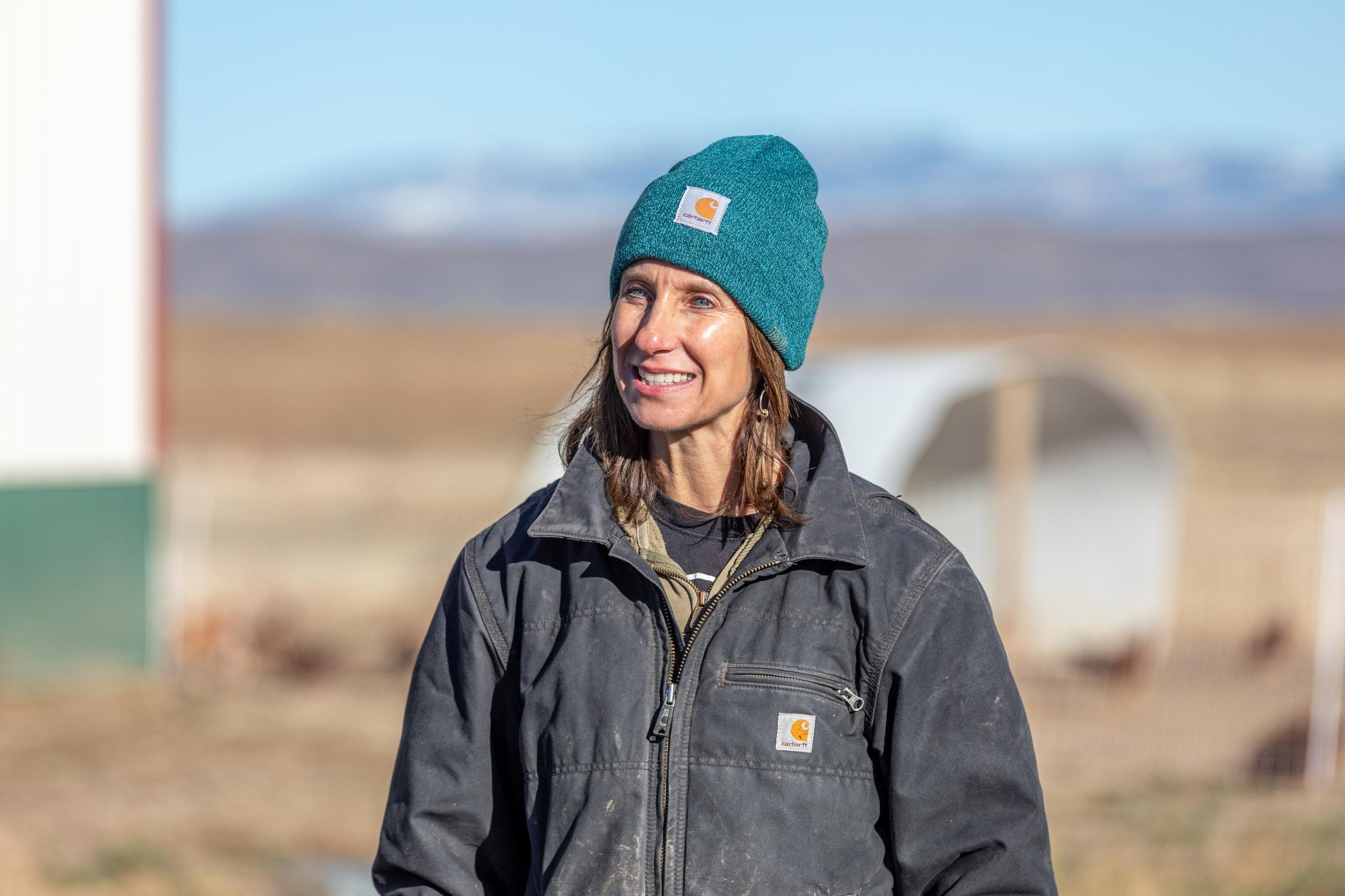 Portrait of a rancher during a farm tour event